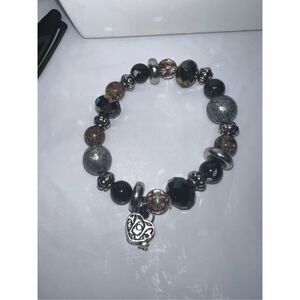 Alex’s Angels Memento Prayer Box Charm Crystal Beaded Stretch Bracelet